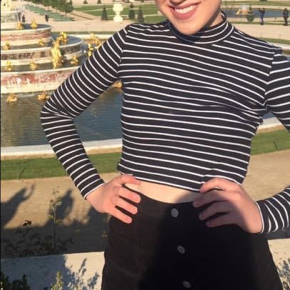Topshop striped crop top - Picture 1 of 4